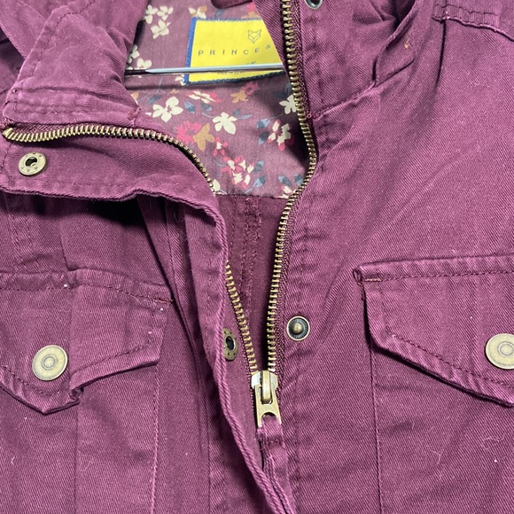 Maroon utility jacket - Picture 4 of 7